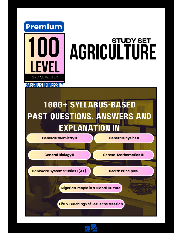 100.2 Agriculture Study Set