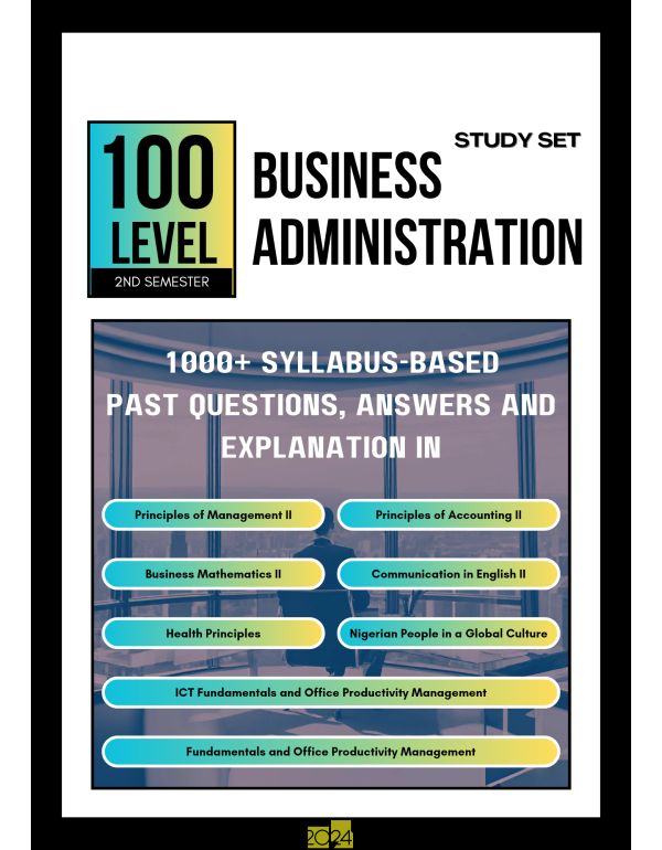 100.2 Business Administration Study Set