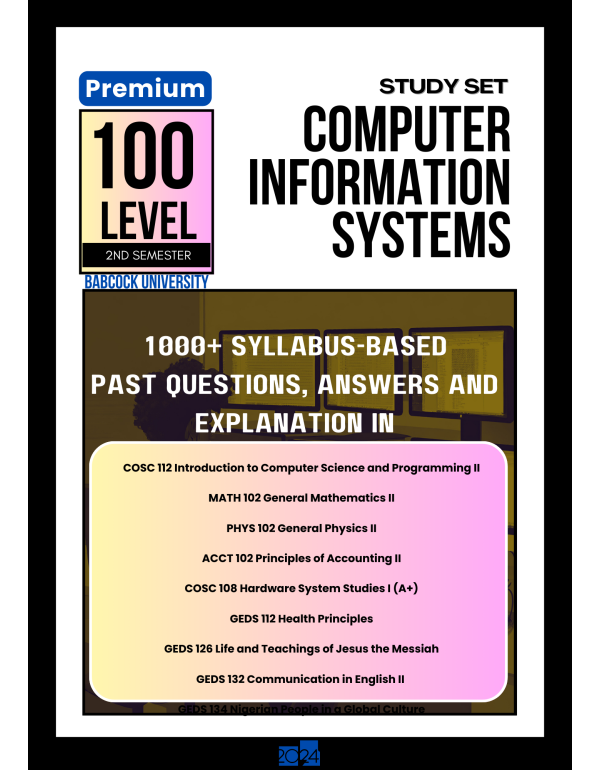 100.2 Computer Information Systems Study Set
