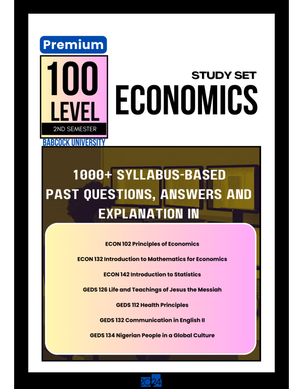 100.2 Economics Study Set