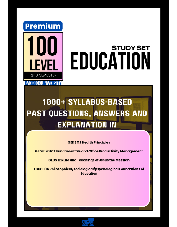 100.2 Education Study Set