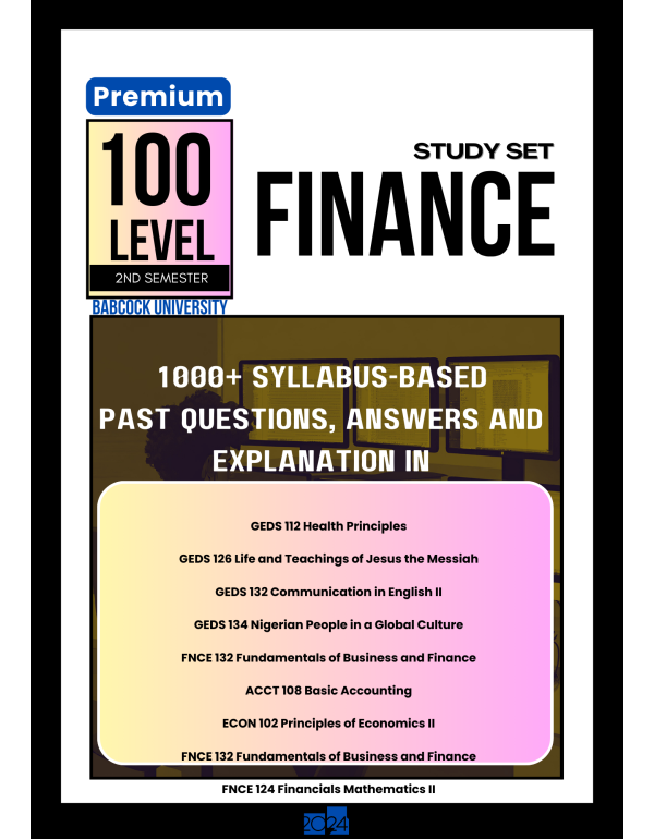 100.2 Finance Study Set