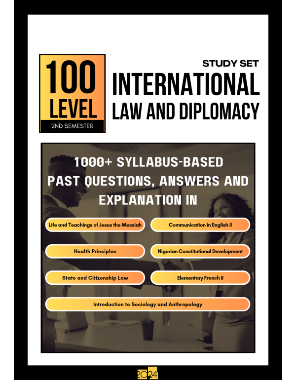 100.2 International Law and Diplomacy Study Set