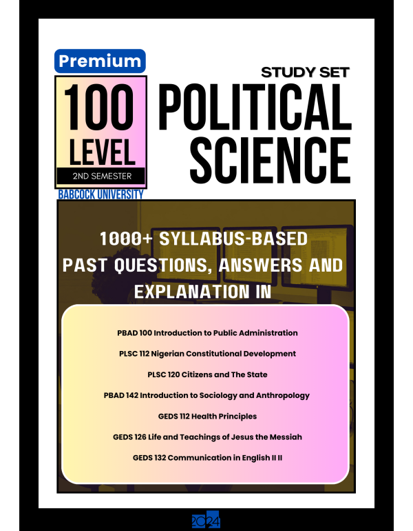 100.2 Political Science Study Set
