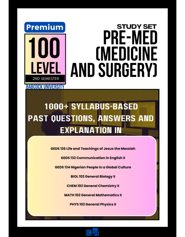 100.2 Pre-Med (Medicine and Surgery) Study Set