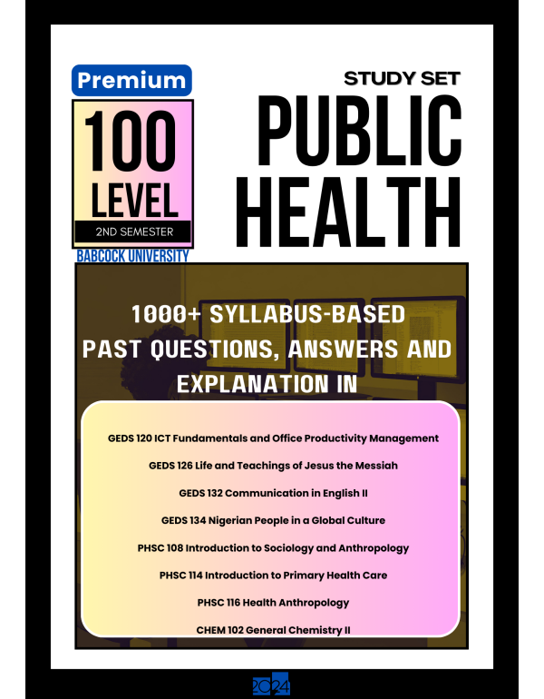 100.2 Public Health Study Set