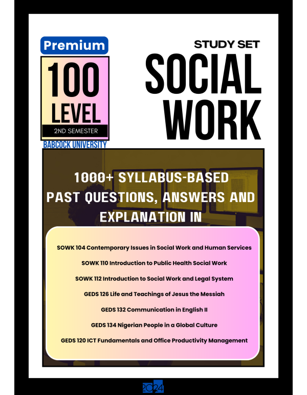 100.2 Social Work Study Set