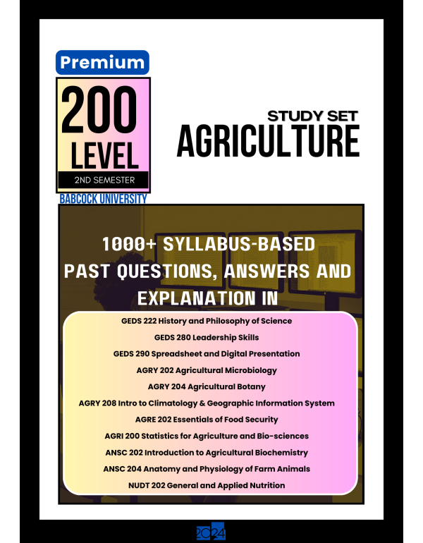 200.2 Agriculture Study Set