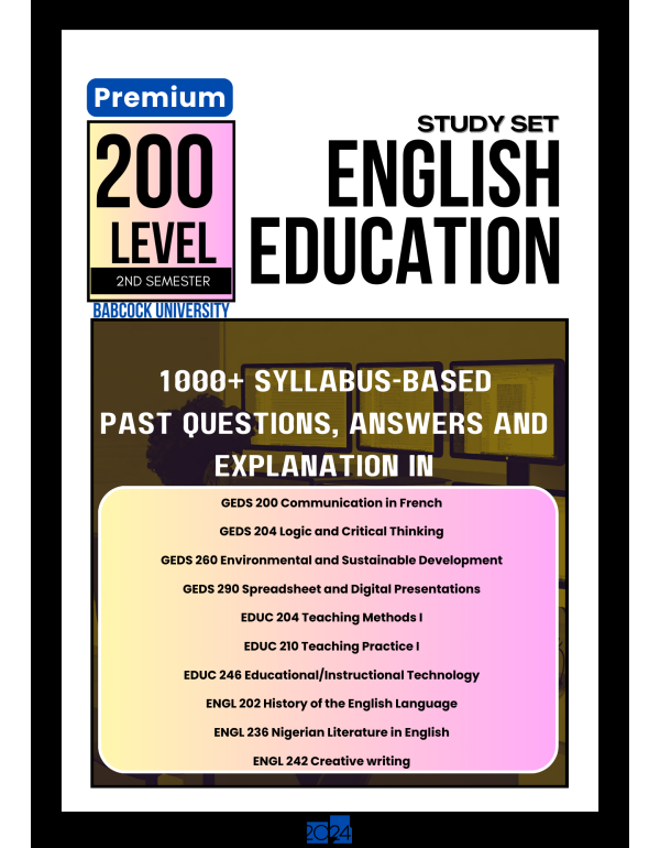 200.2 English Education Study Set