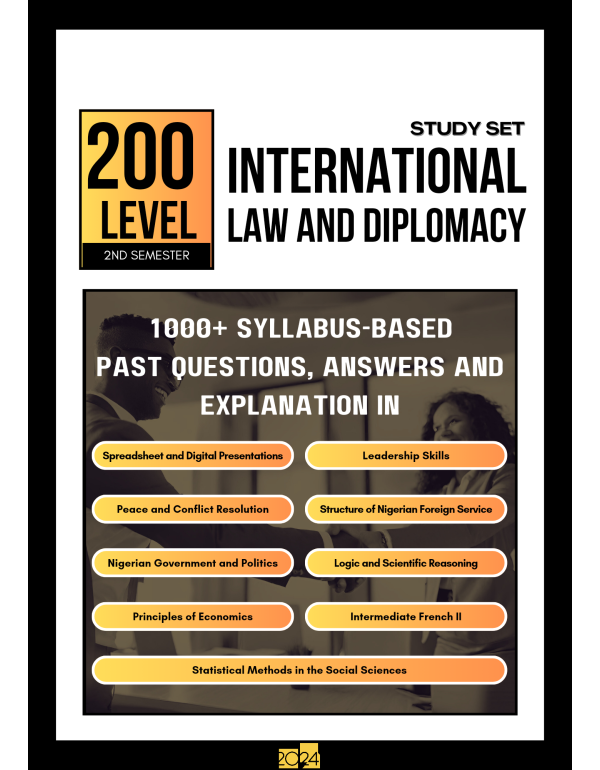200.2 International Law and Diplomacy Study Set