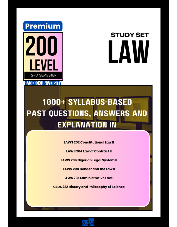 200.2 Law Study Set