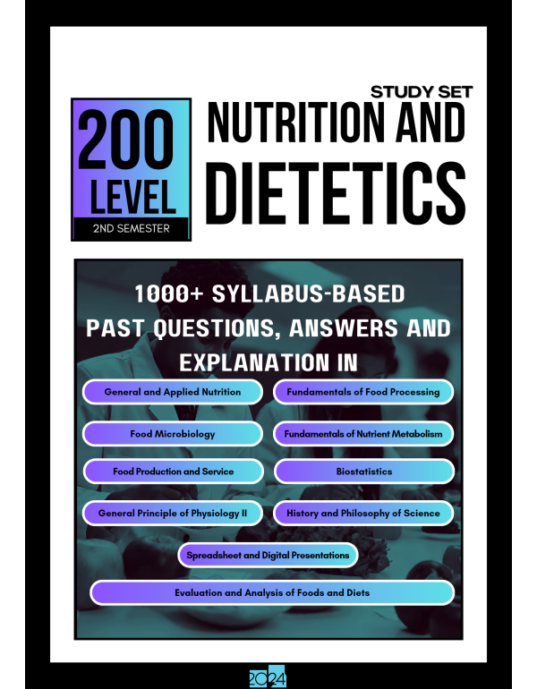 200.2 Nutrition and Dietetics Study Set