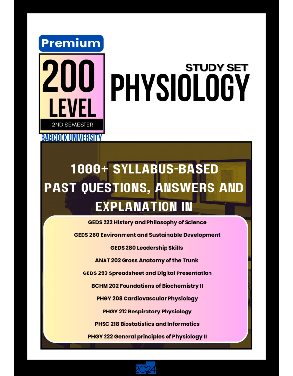 200.2 Physiology Study Set