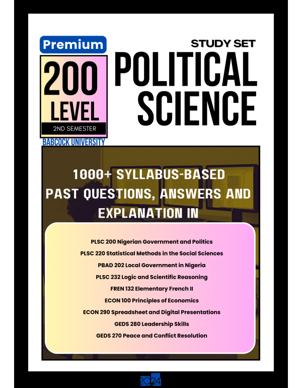 200.2 Political Science Study Set