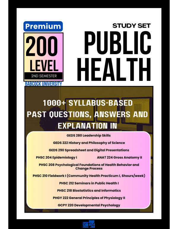 200.2 Public Health Study Set