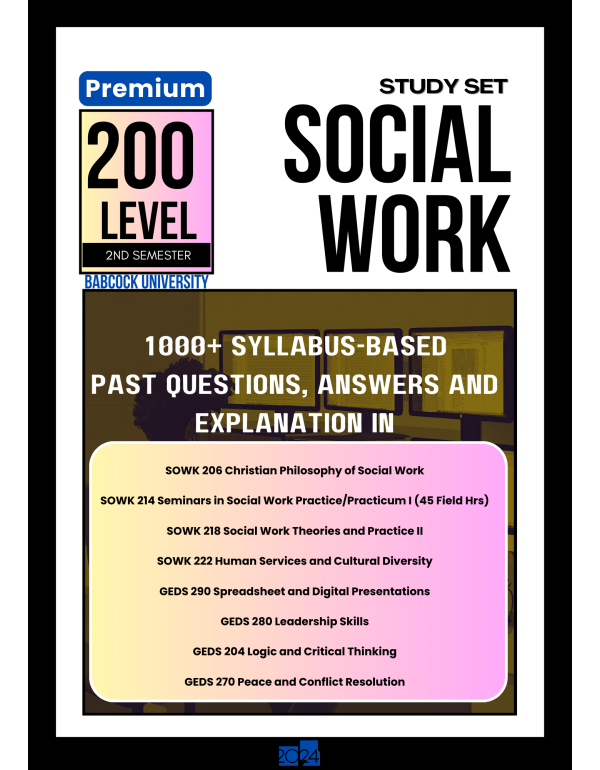 200.2 Social Work Study Set