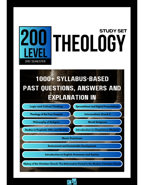 200.2 Theology Study Set