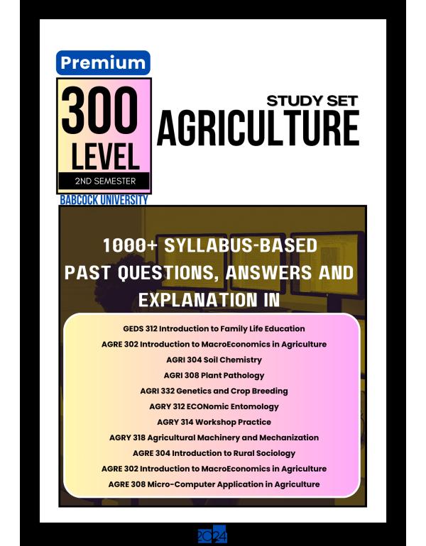 300.2 Agriculture Study Set