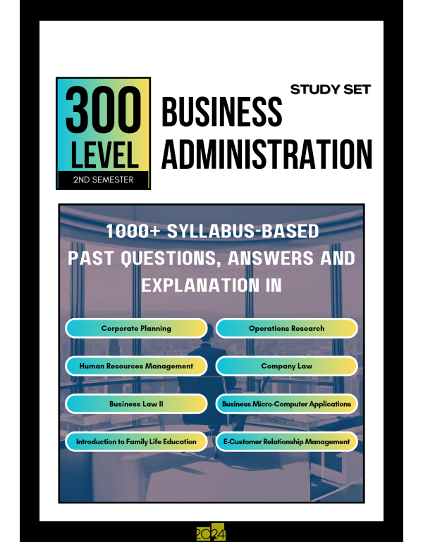 300.2 Business Administration Study Set
