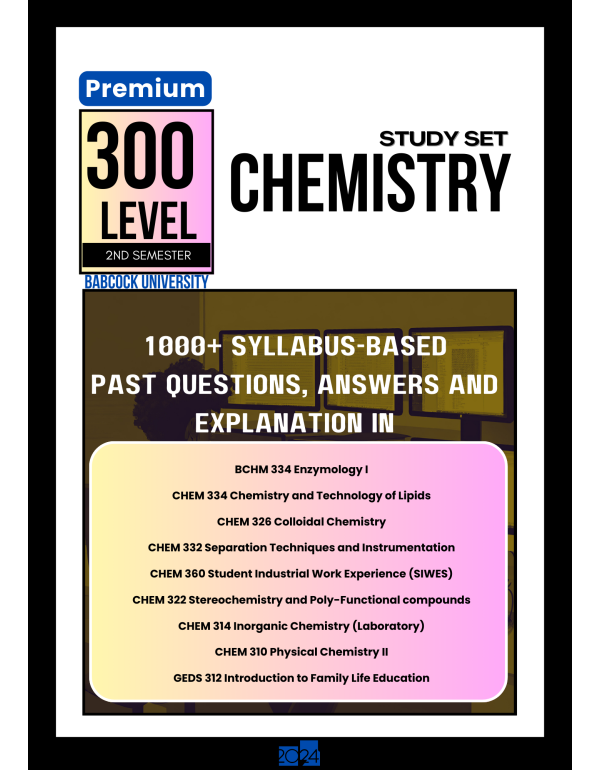 300.2 Chemistry Study Set