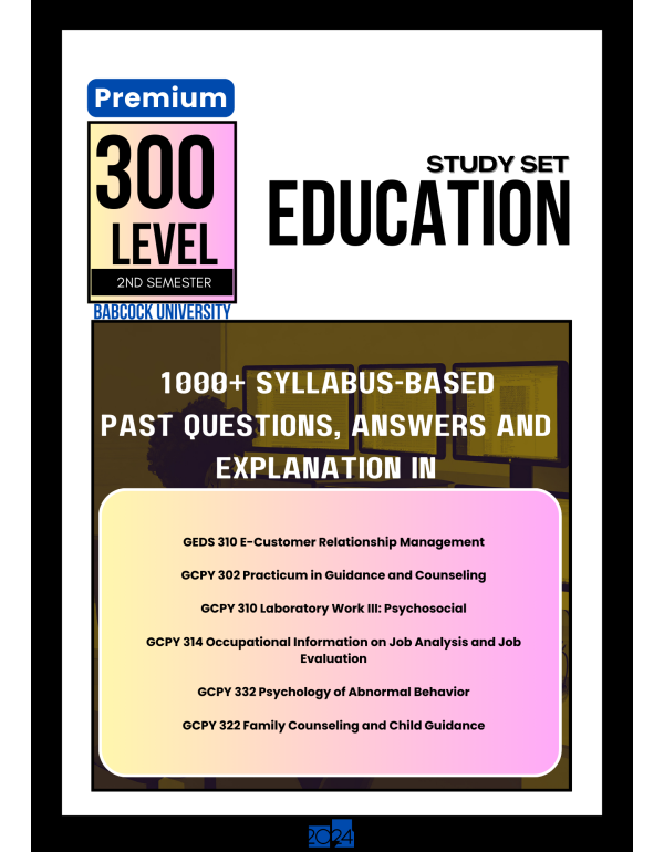 300.2 Education Study Set