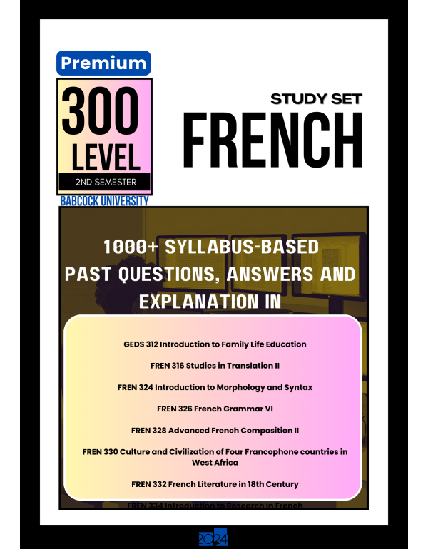 300.2 French Study Set