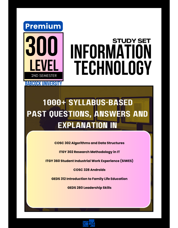 300.2 Information Technology Study Set