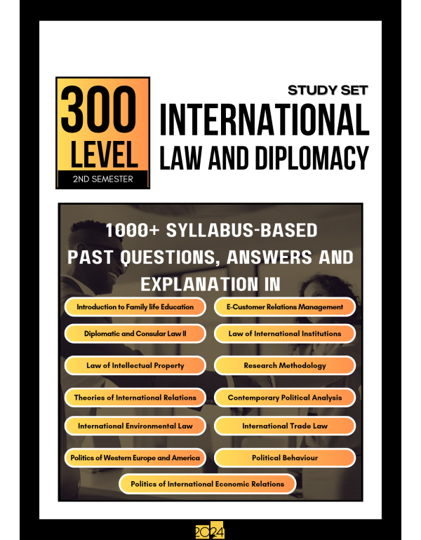 300.2 International Law and Diplomacy Study Set