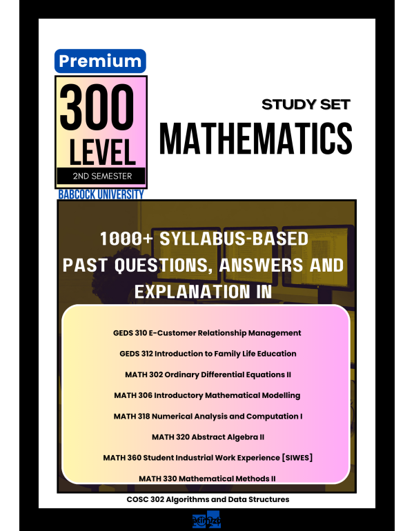 300.2 Mathematics Study Set