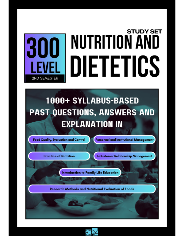 300.2 Nutrition and Dietetics Study Set