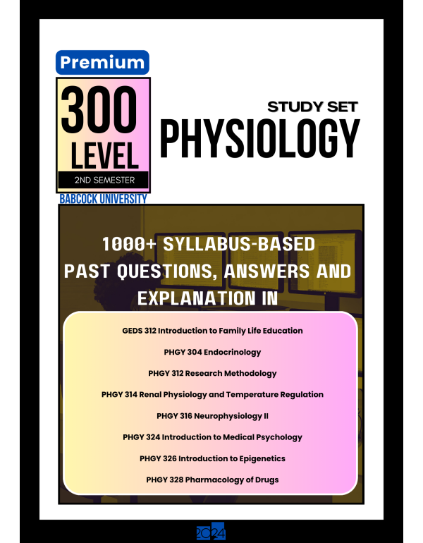 300.2 Physiology Study Set