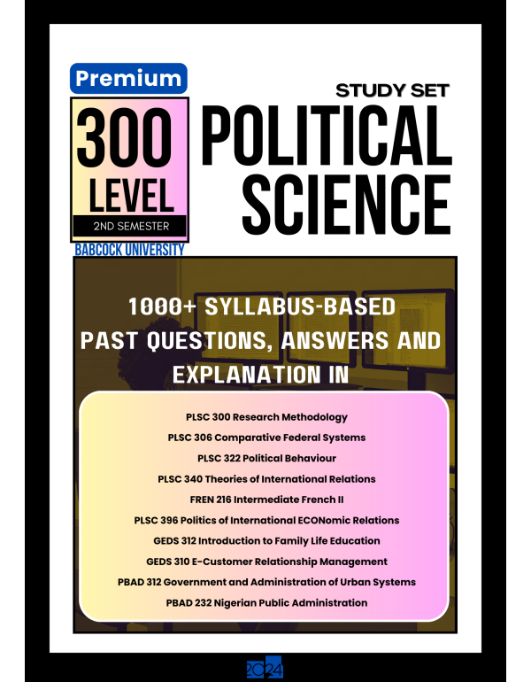 300.2 Political Science Study Set