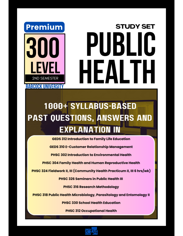 300.2 Public Health Study Set