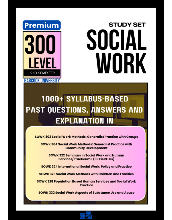 300.2 Social Work Study Set
