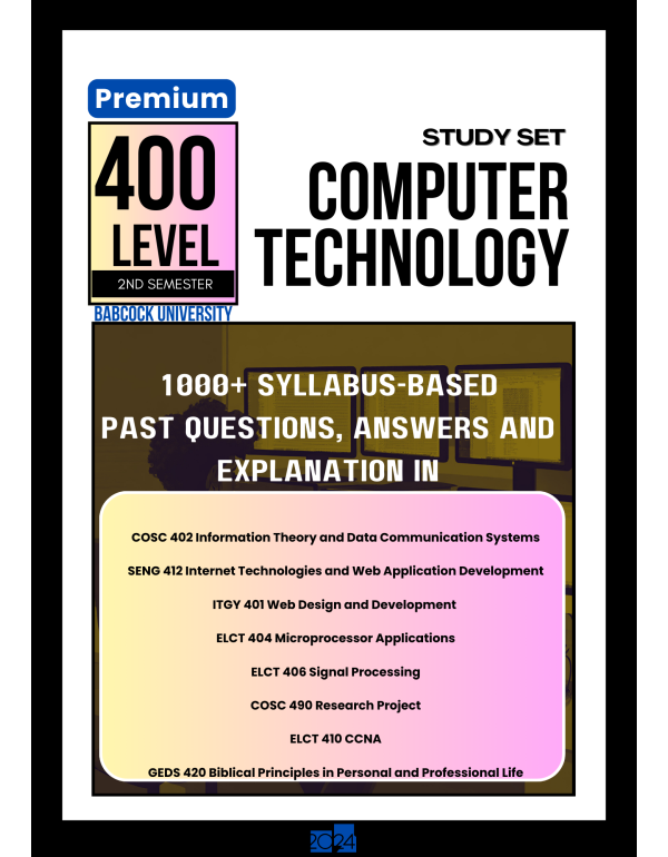 400.2 Computer Technology Study Set