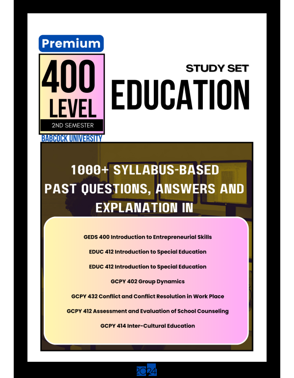 400.2 Education Study Set
