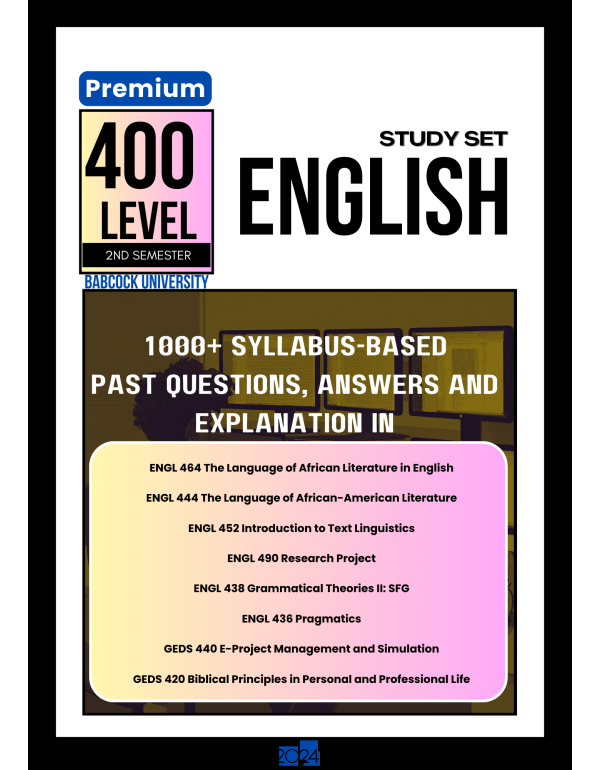 400.2 English Study Set
