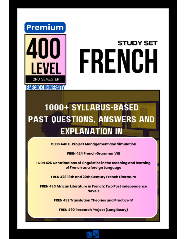 400.2 French Study Set