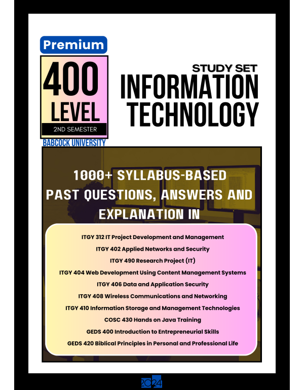 400.2 Information Technology Study Set