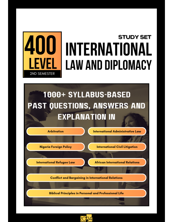 400.2 International Law and Diplomacy Study Set