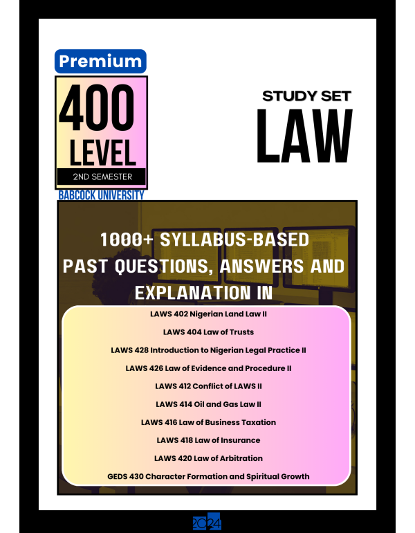 400.2 Law Study Set