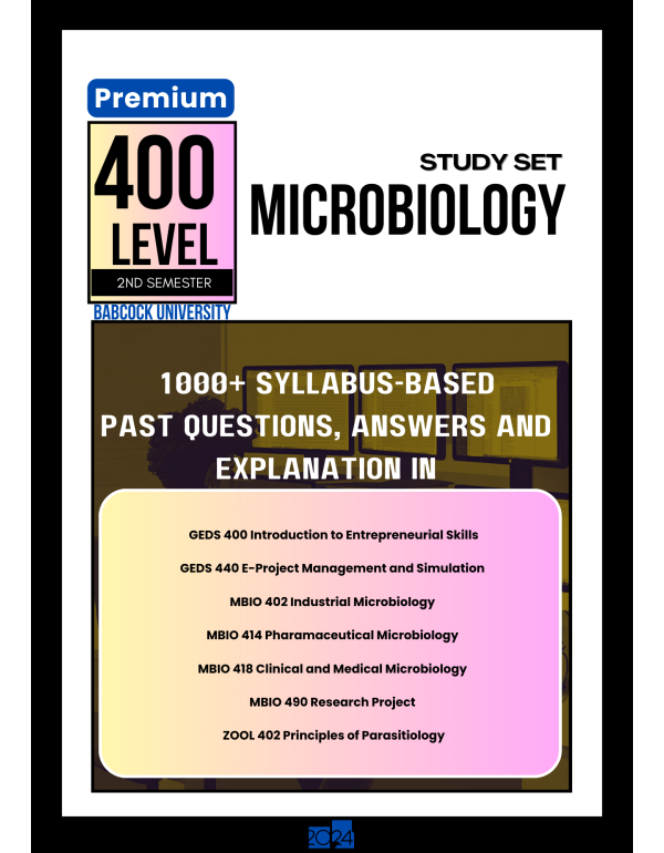400.2 Microbiology Study Set