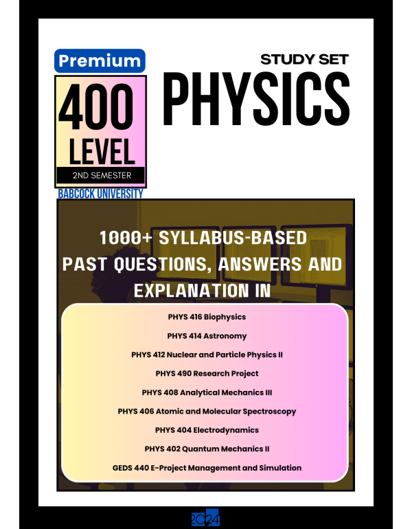 400.2 Physics Study Set