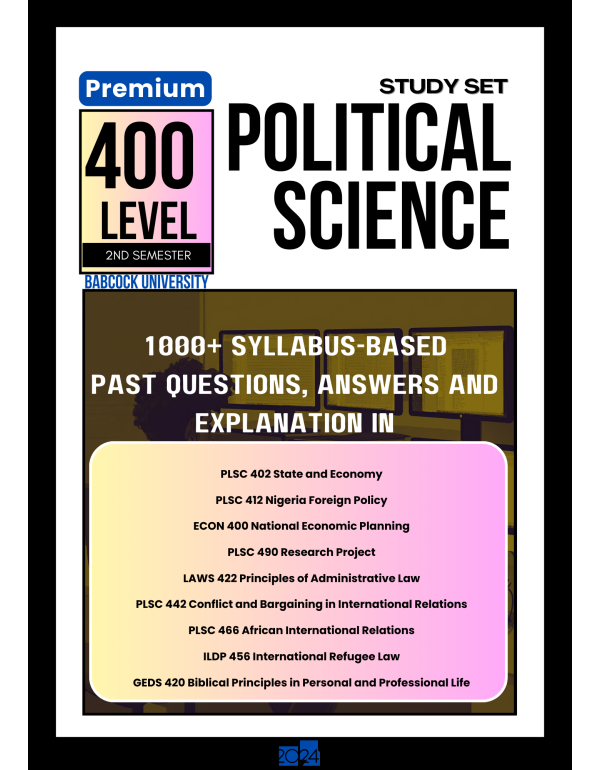 400.2 Political Science Study Set