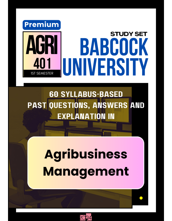 Agribusiness Management Premium Study Set