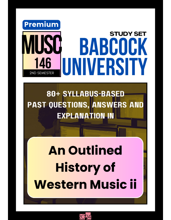 An Outlined History of Western Music ii Premium St...