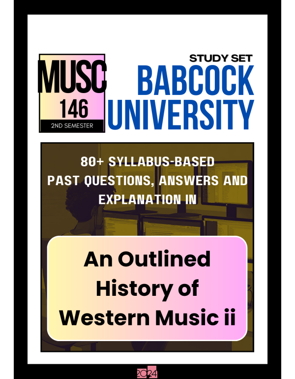 An Outlined History of Western Music ii Study Set