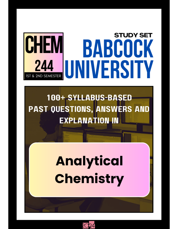 Analytical Chemistry Study Set