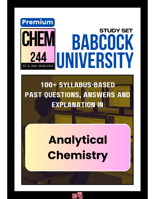Analytical Chemistry Premium Study Set