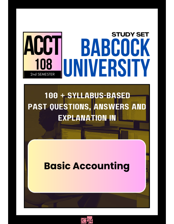 Basic Accounting Study Set
